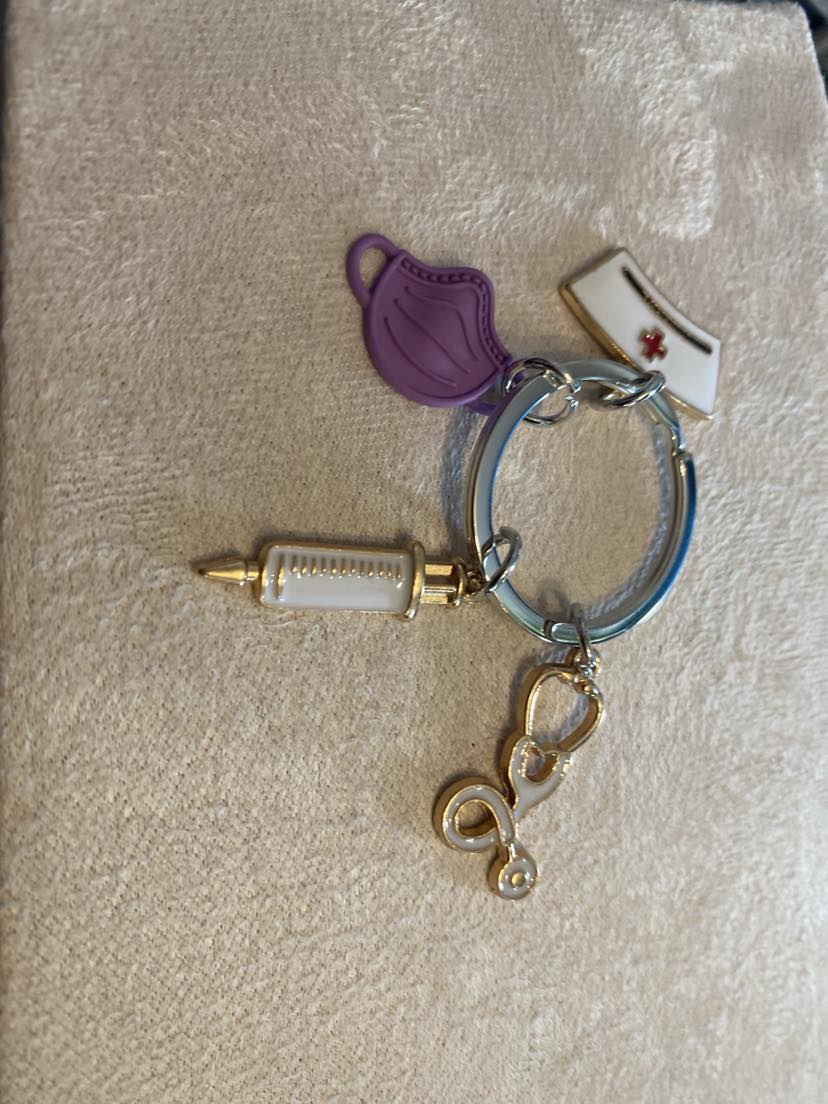 Novelty Keychain With Nursing Accessories