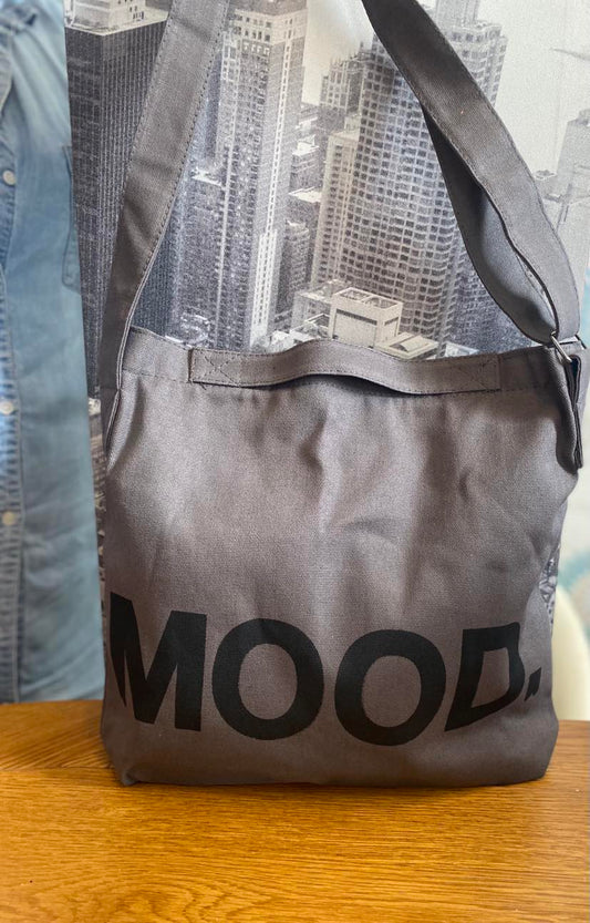 Grey Canvas Crossbody bag MOOD design